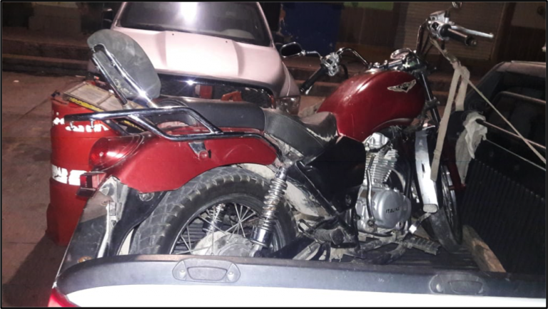 Presunto es detenido con motocicleta robada