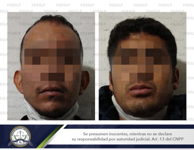 FGE de SLP detiene dos hombres fugados de un penal de Zacatecas