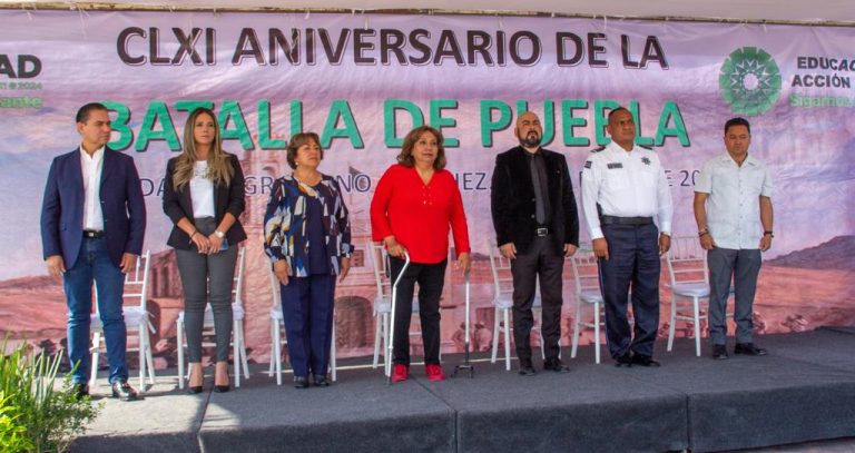 Alcaldesa de Soledad conmemoró el 161 aniversario de la batalla de Puebla