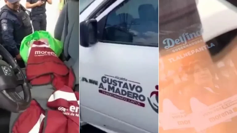 Detienen a tres funcionarios de la GAM en Tlalnepantla por repartir propaganda de Delfina Gómez