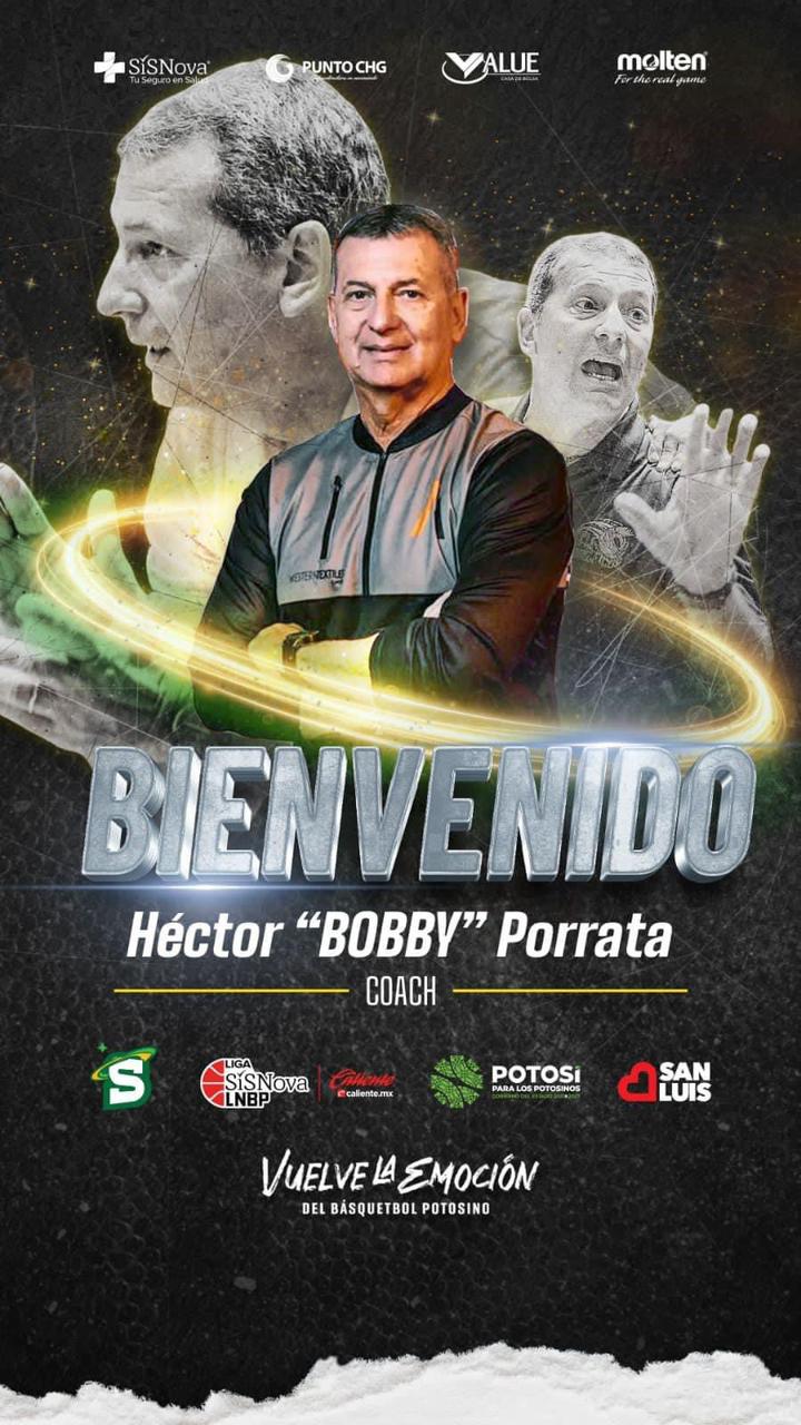 Héctor «Bobby» Porrata, nuevo entrenador de Los Santos del Potosí