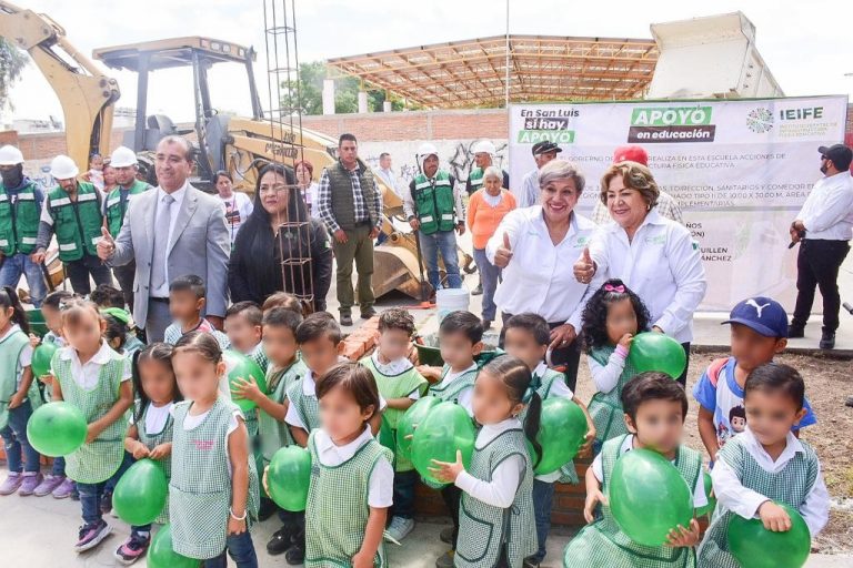 Leonor Noyola arranca construcción de nuevo jardín de niños