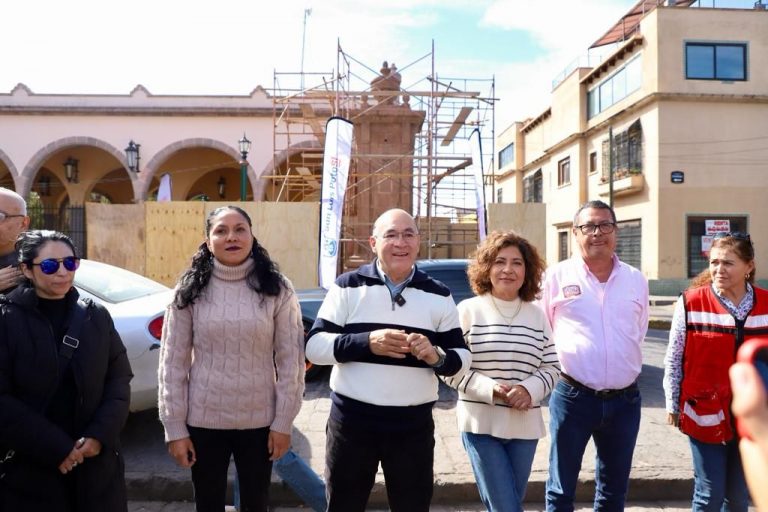 Alcalde Galindo arranca restauración de la Caja del Agua del Santuario