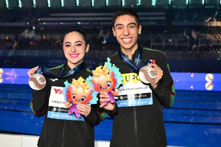 Trinidad Meza y Diego Villalobos se llevan medalla de bronce en el Mundial de Doha