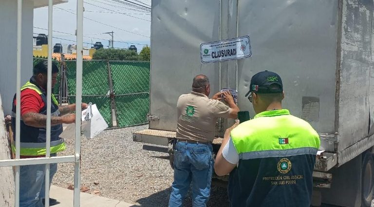 PROTECCIÓN CIVIL DE SOLEDAD ATIENDE FUGA DE GAS CLORO EN POZO DE INTERAPAS