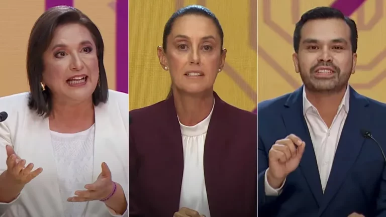 Sheinbaum, Gálvez y Álvarez Máynez presentan propuestas en primer debate presidencial