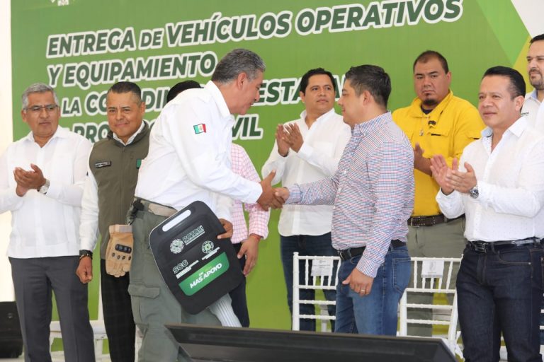 CON NUEVO EQUIPO, RICARDO GALLARDO FORTALECE LABORES DE PROTECCIÓN CIVIL