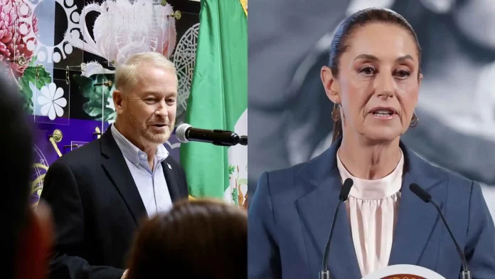 sheinbaum-sostiene-tercera-reunion-con-el-embajador-estadounidense-en-el-palacio-nacional
